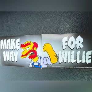 Make Way For Willie Simpsons Retro Animated Tv Show 2016 DeadStock BumperSticker